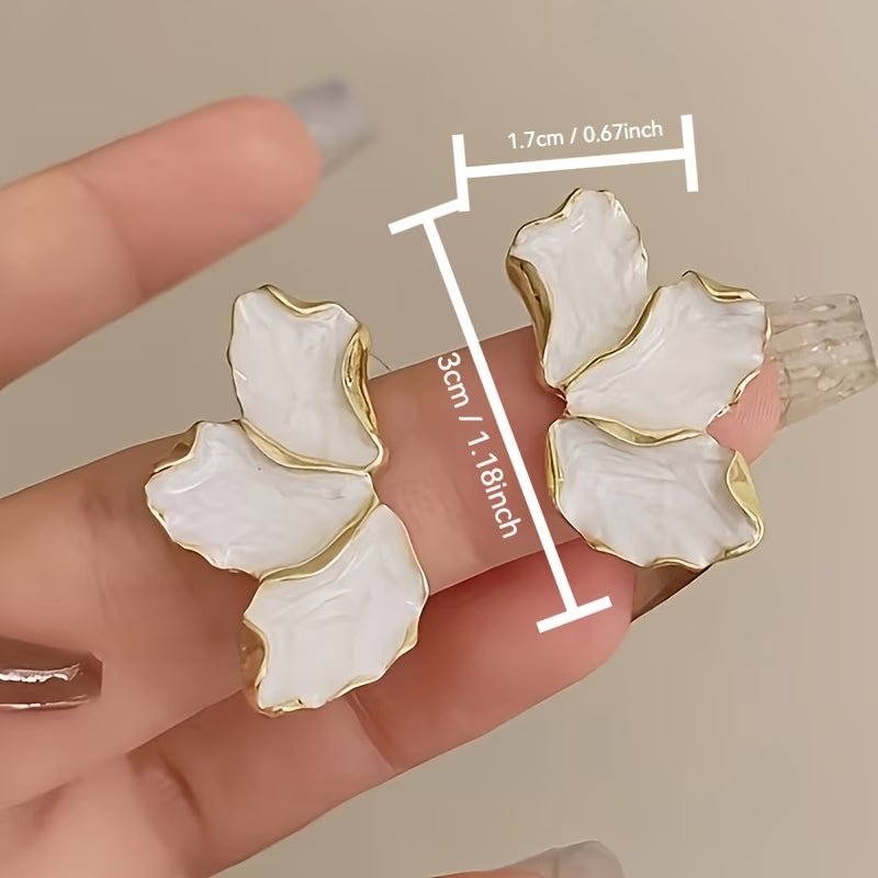Pearl Petal Earrings