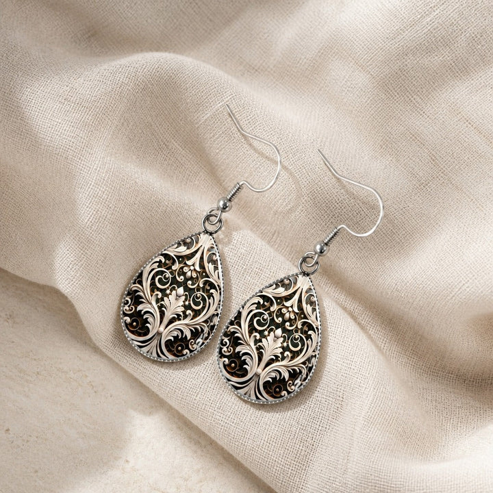 Timeless Filigree Cameo Earrings