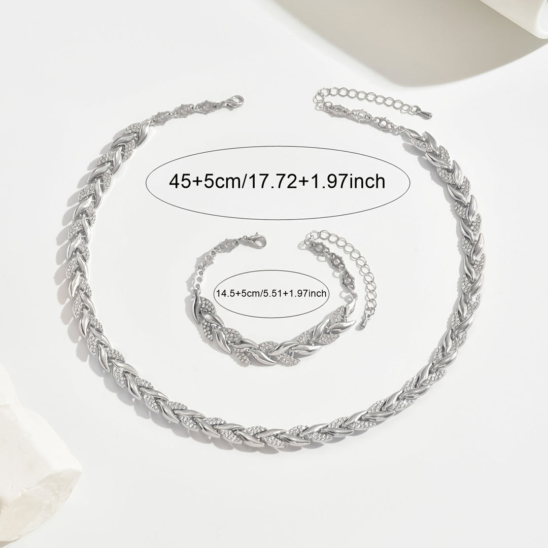 Elegant Glass Rhinestone Mermaid Tail Set