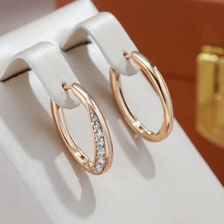 Chic Gold Hoop Earrings - Haller