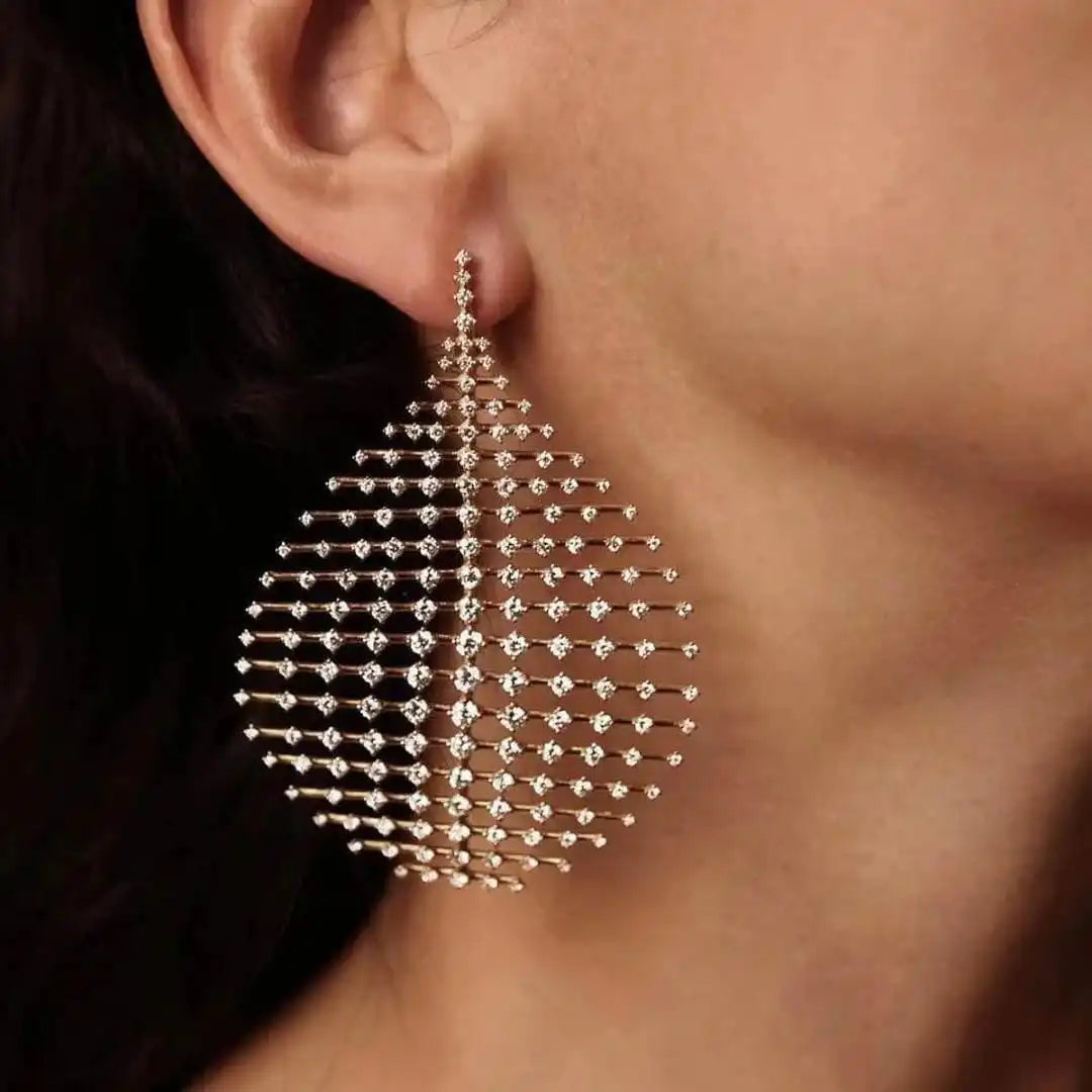Vintage Zirconia Ball Earrings