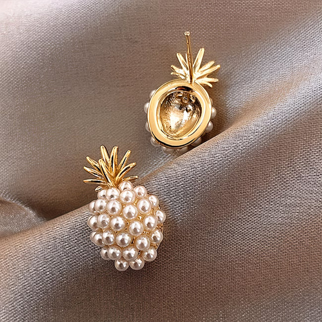 Pearl Pineapple Earrings