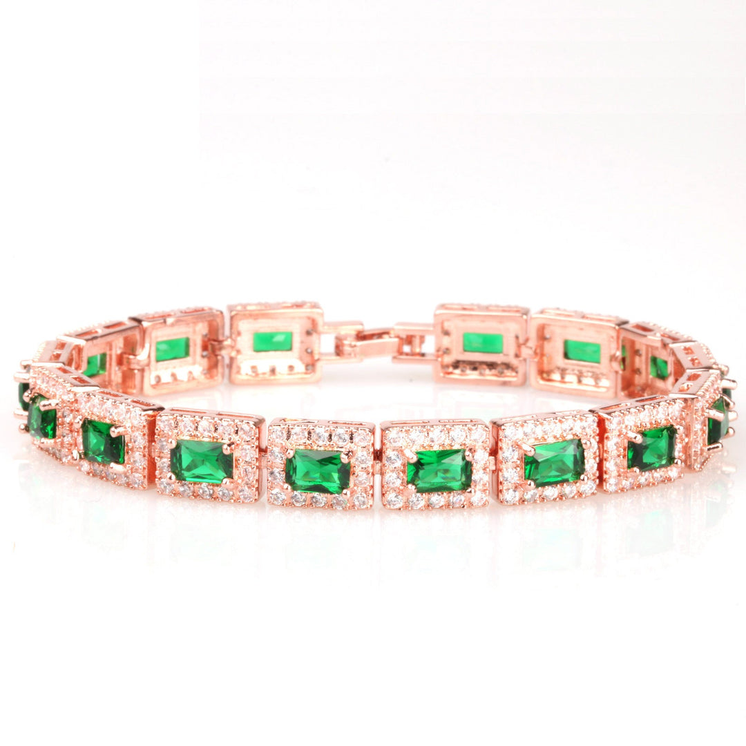 Rosewood Emerald-Gloss Bracelet