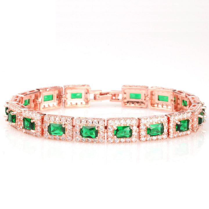 Rosewood Emerald-Gloss Bracelet
