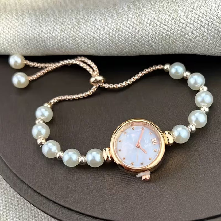 Classic pearl wristwatch