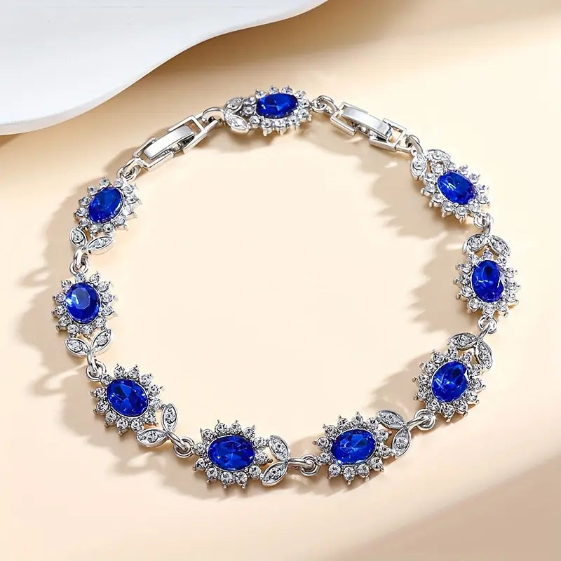 Captivating Bracelet with Sapphire Accent