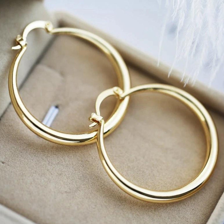 Bethany Statement Gold Earrings
