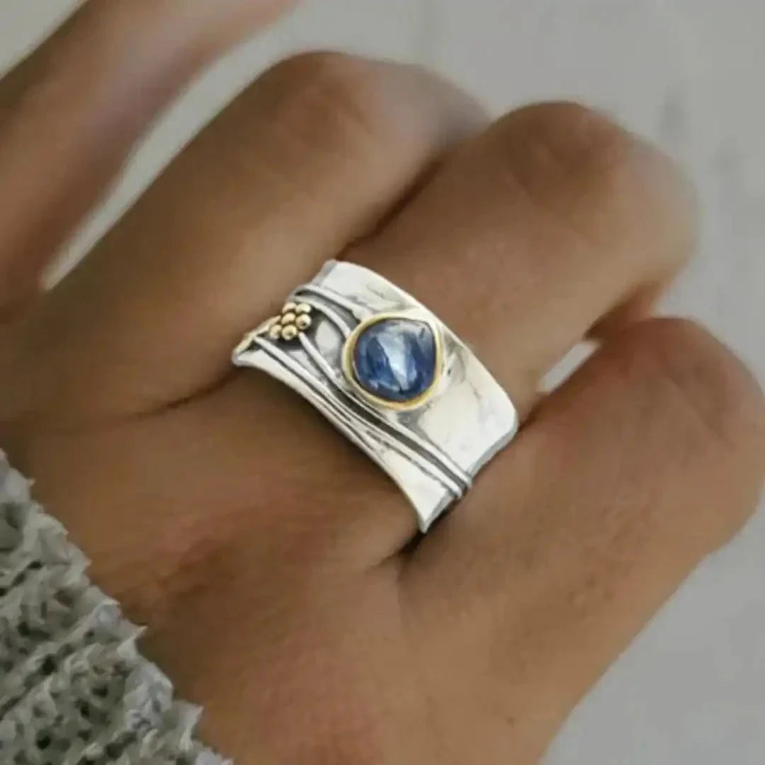 Boho Gemstone Meditation Ring