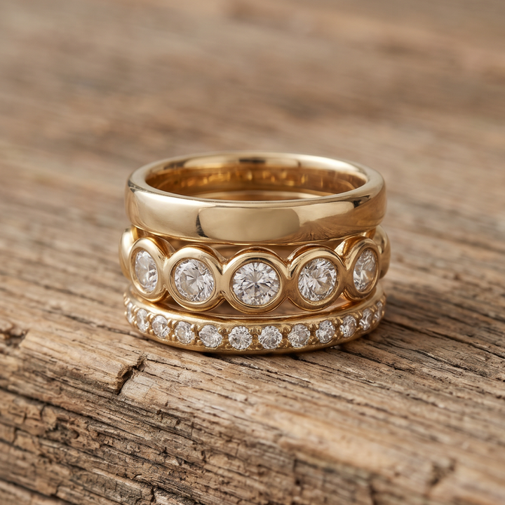 Magica forged gold rings