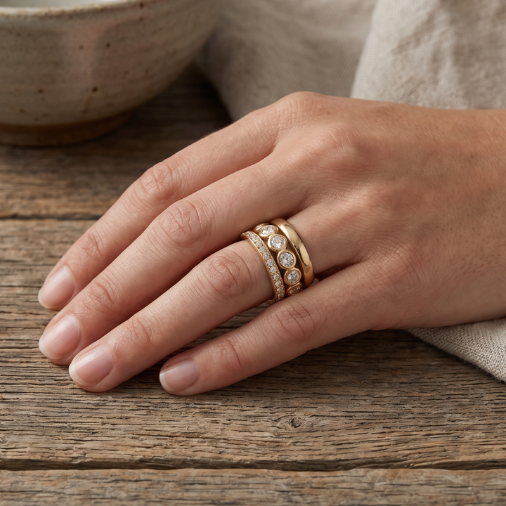 Magica forged gold rings