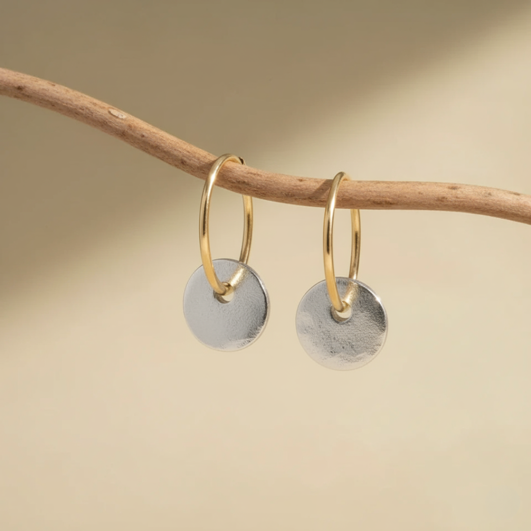 Handcrafted elegant hoop earrings