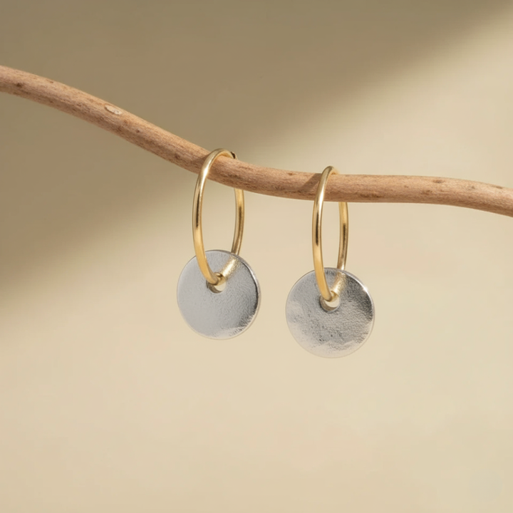 Handcrafted elegant hoop earrings