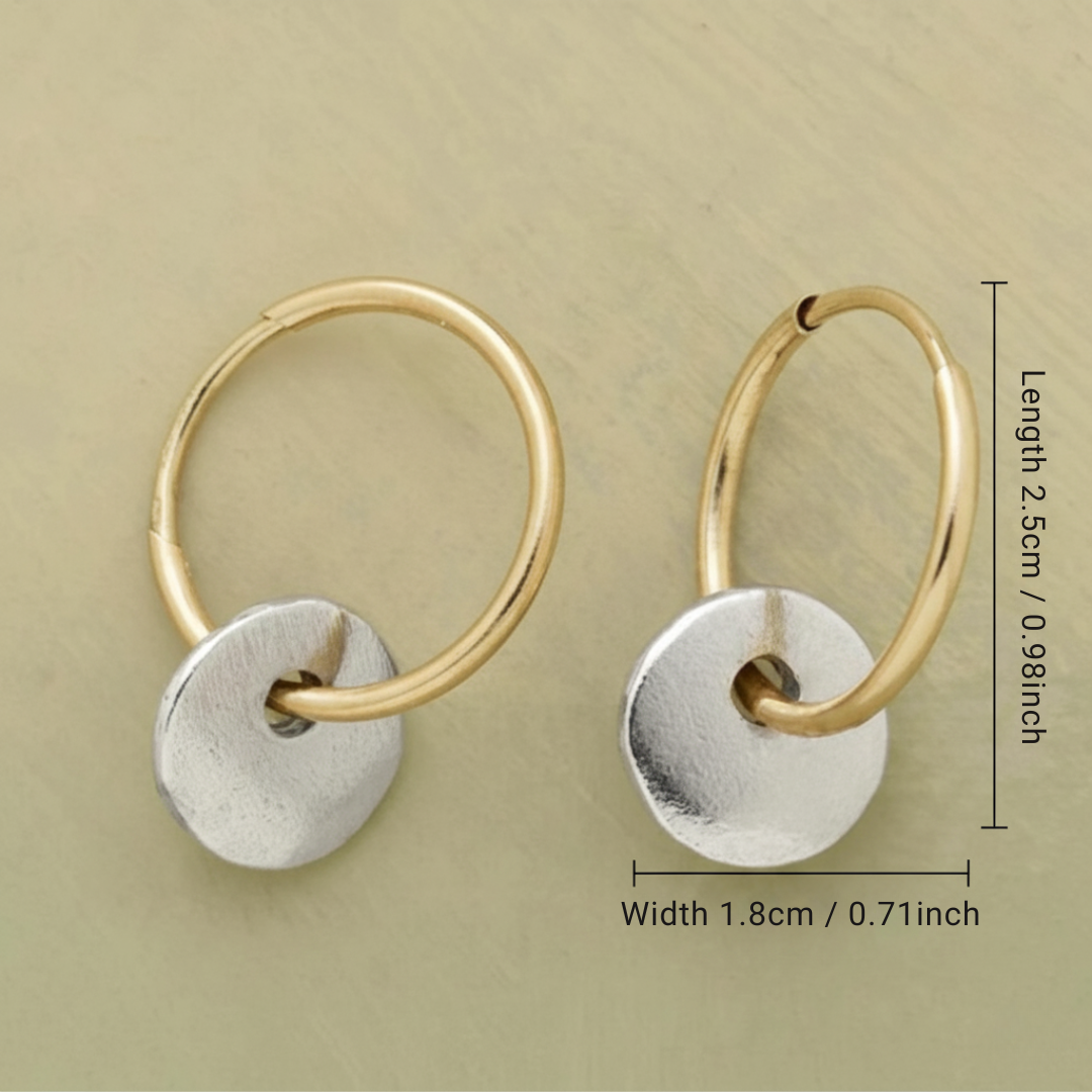 Handcrafted elegant hoop earrings