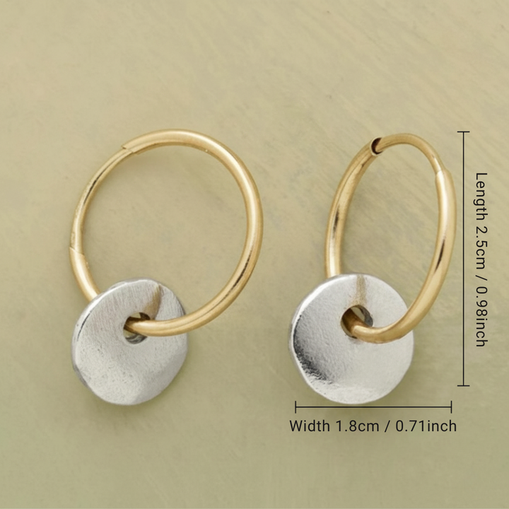 Handcrafted elegant hoop earrings
