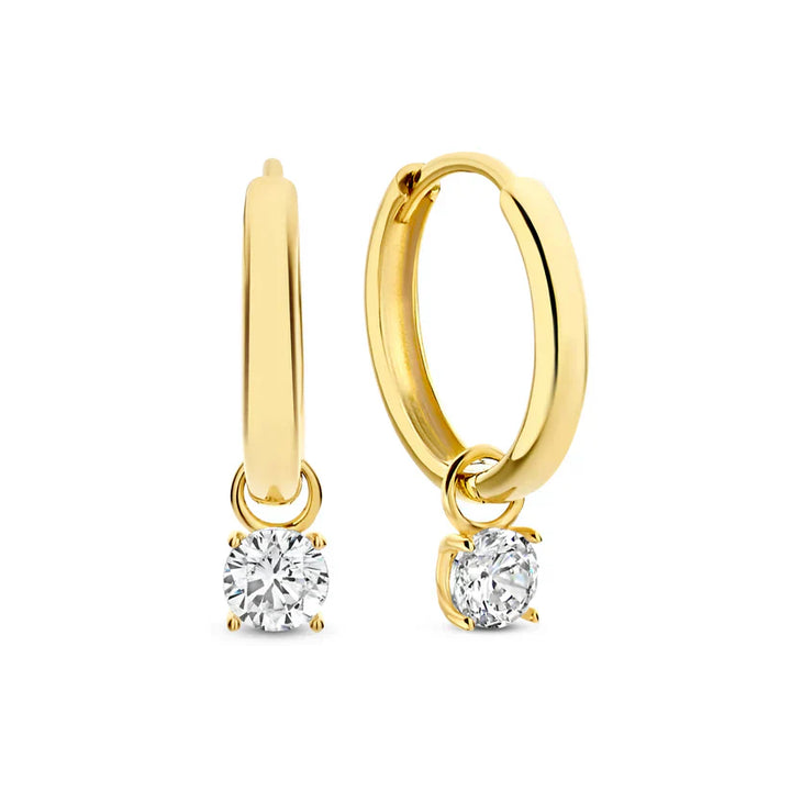 Larmes de Lune Stone Earring Set | White Gold