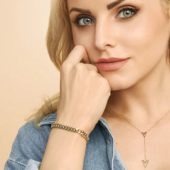 Estate Cuban Bracelet - Gold