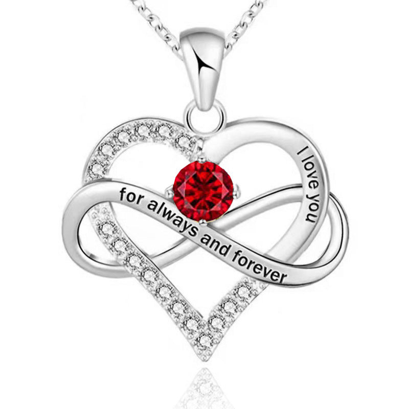 Forever and Always Birthstone Necklace