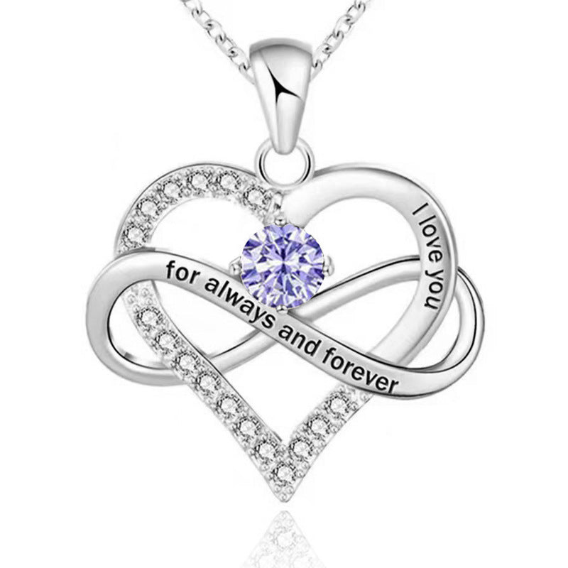 Forever and Always Birthstone Necklace