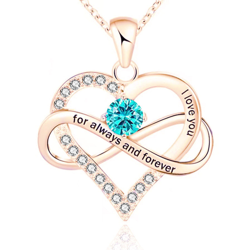 Forever and Always Birthstone Necklace