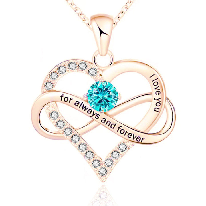 Forever and Always Birthstone Necklace