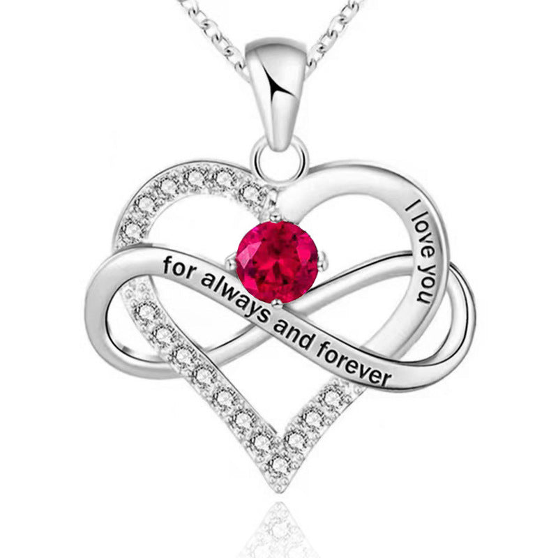 Forever and Always Birthstone Necklace