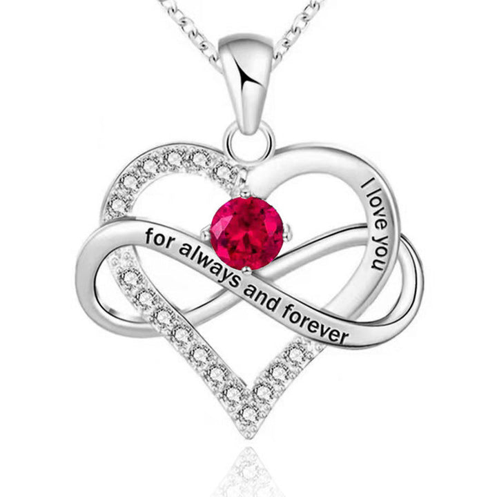 Forever and Always Birthstone Necklace