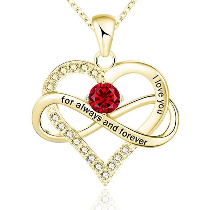 Forever and Always Birthstone Necklace
