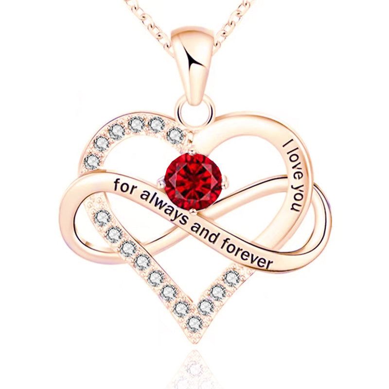 Forever and Always Birthstone Necklace