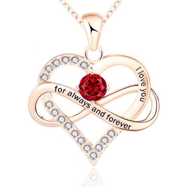 Forever and Always Birthstone Necklace