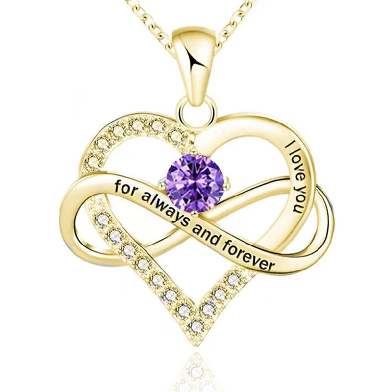 Forever and Always Birthstone Necklace