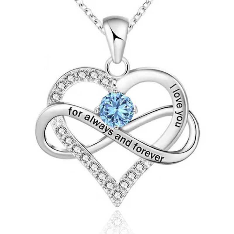 Forever and Always Birthstone Necklace