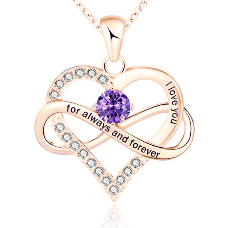 Forever and Always Birthstone Necklace