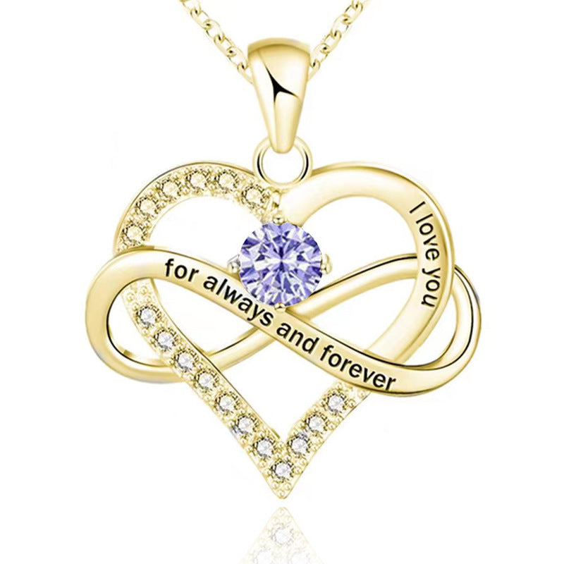 Forever and Always Birthstone Necklace