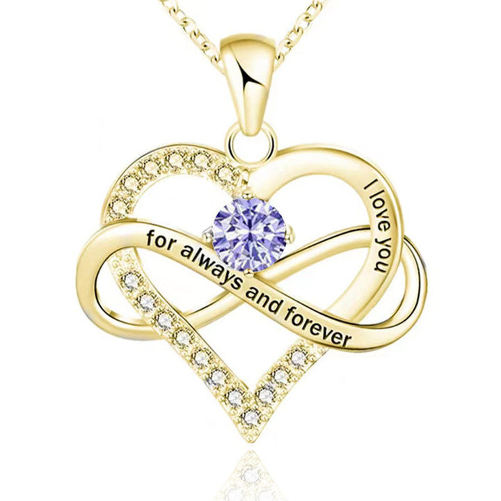 Forever and Always Birthstone Necklace