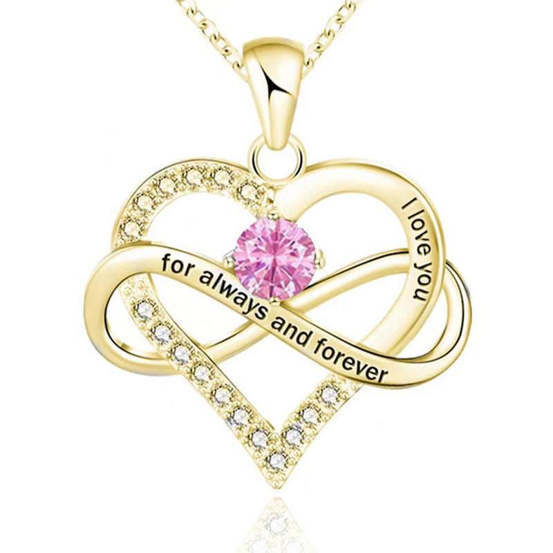 Forever and Always Birthstone Necklace