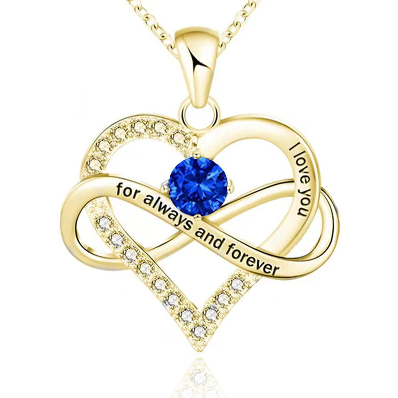 Forever and Always Birthstone Necklace