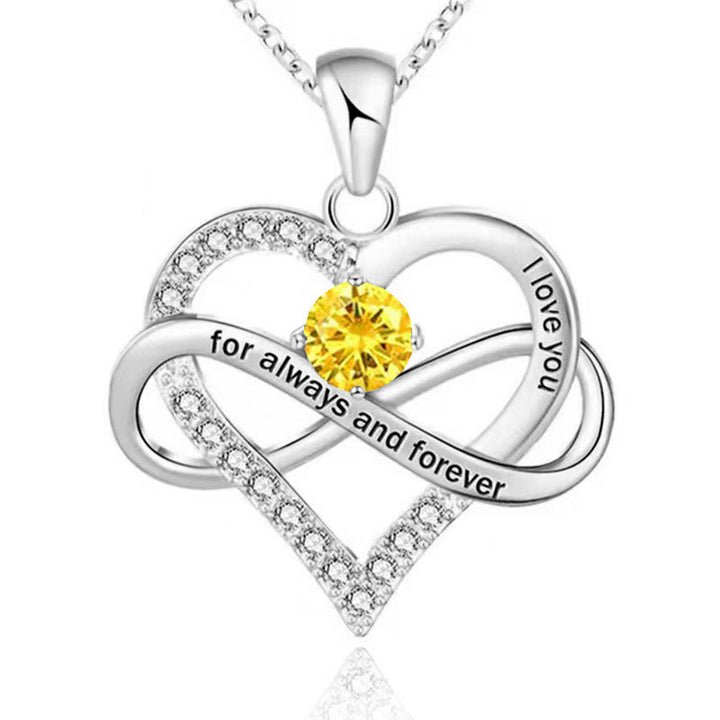 Forever and Always Birthstone Necklace