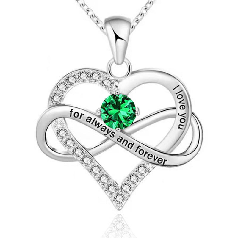 Forever and Always Birthstone Necklace