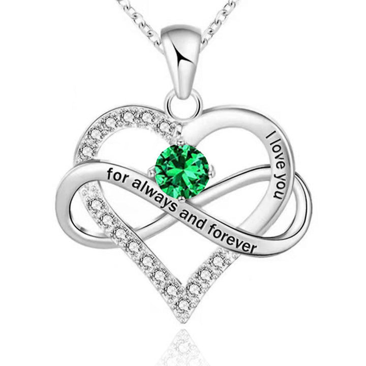 Forever and Always Birthstone Necklace