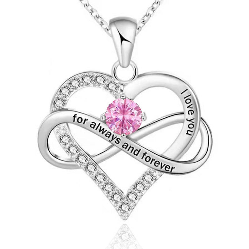 Forever and Always Birthstone Necklace