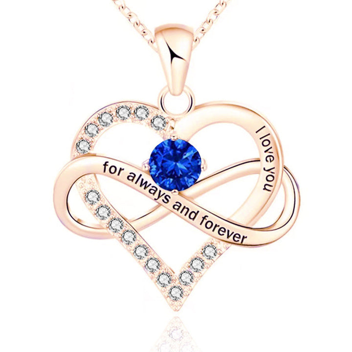 Forever and Always Birthstone Necklace