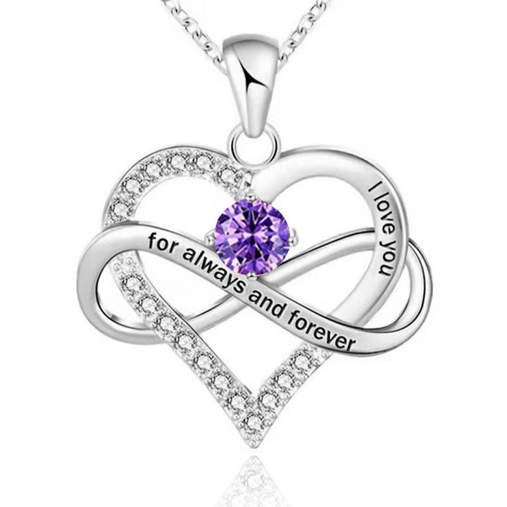 Forever and Always Birthstone Necklace