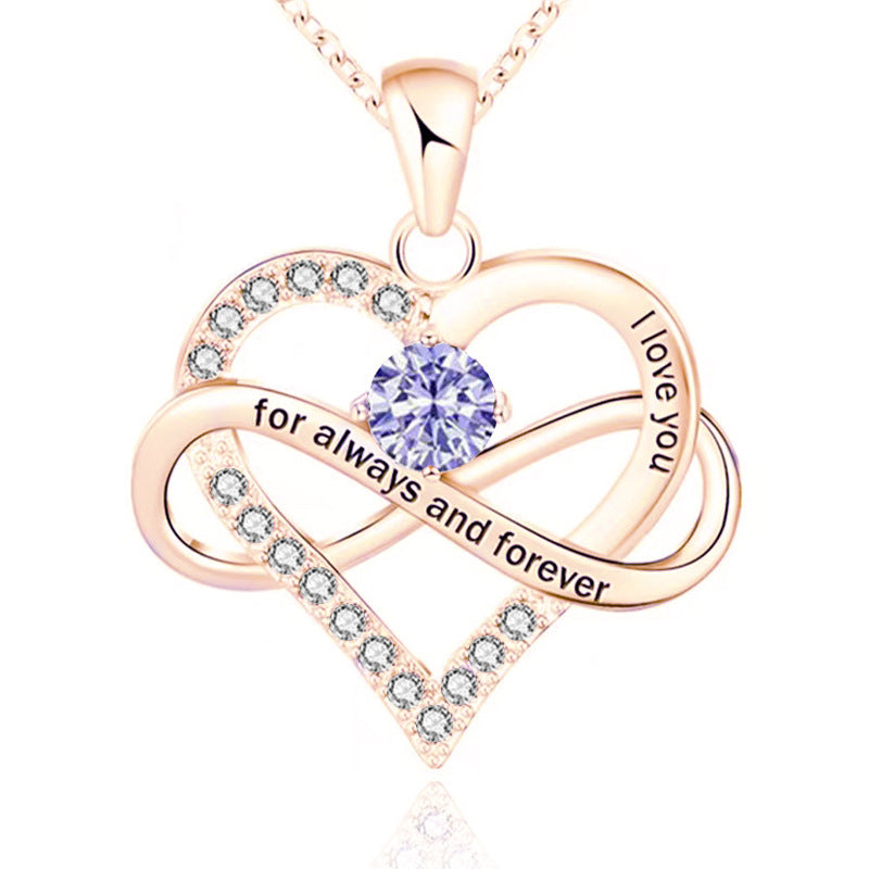 Forever and Always Birthstone Necklace
