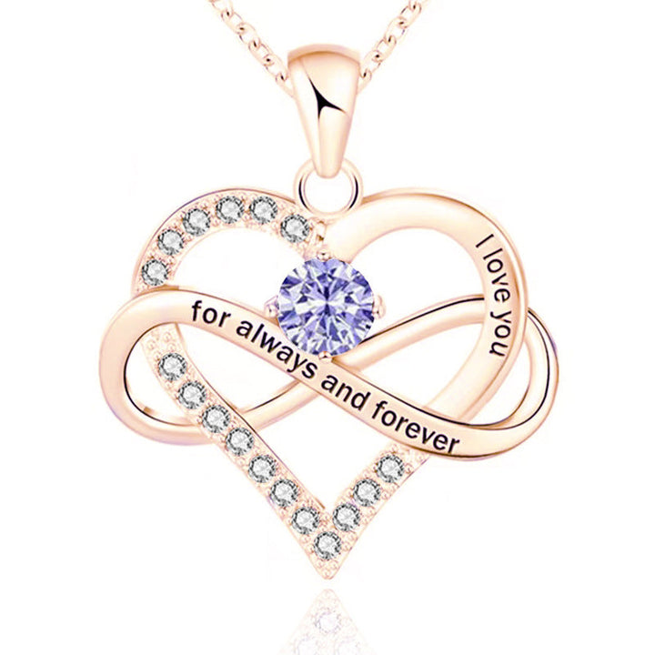 Forever and Always Birthstone Necklace