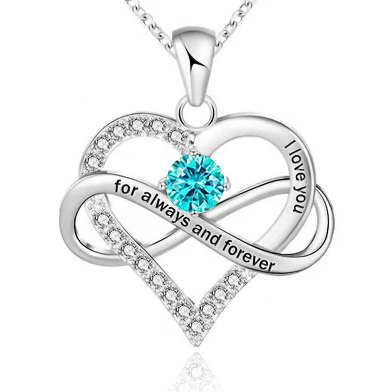 Forever and Always Birthstone Necklace