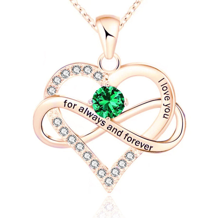 Forever and Always Birthstone Necklace