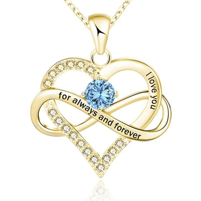 Forever and Always Birthstone Necklace