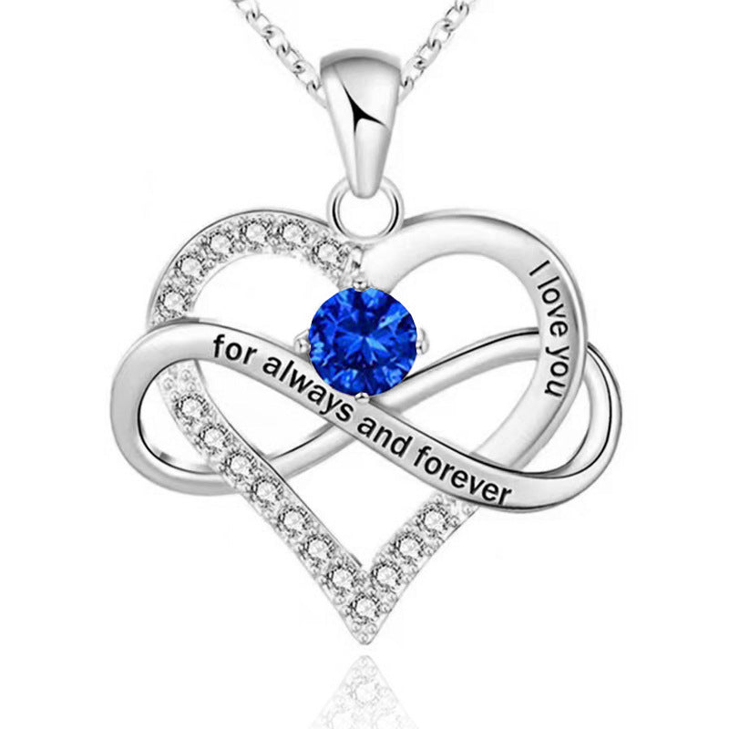 Forever and Always Birthstone Necklace