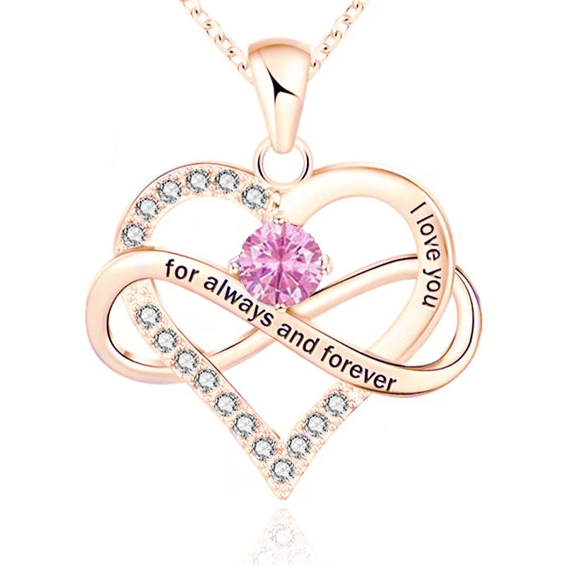 Forever and Always Birthstone Necklace