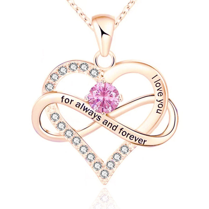 Forever and Always Birthstone Necklace